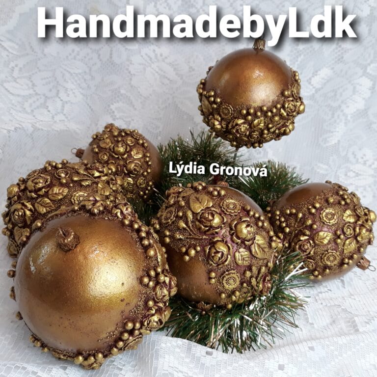 Vianočné gula s 3D odliatkami