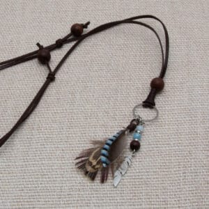 Kategória výrobkov 21 handmade damsky pansky prvivesok nahrdelnik indianske leto pierko 02