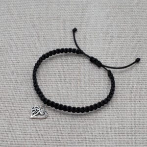 Kategória výrobkov 19 handmade pansky damsky detsky macrame cierny naramok mayak srdce 06