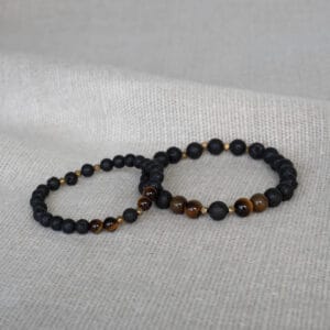 Kategória výrobkov 15 handmade partnerske naramky pansky damsky elasticky z mineralov mayak dokonaly par 02