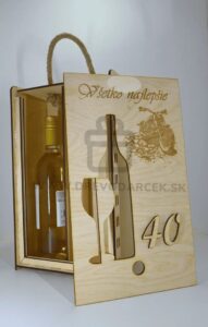 Kategória výrobkov 22 Dreveny box na 2 flase vina pre Motorkara s cislom2