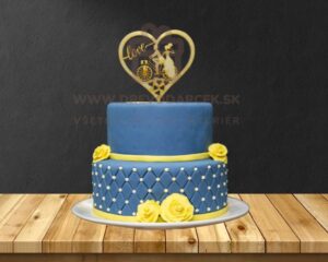 Kategória výrobkov 27 Dreveny svadobny zapich Srdce Par na bicykli 1