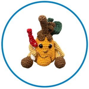 Kategória výrobkov 9 246 RONYshop hackovany vyrobok tekvica s muchotravkou handmade oranzova