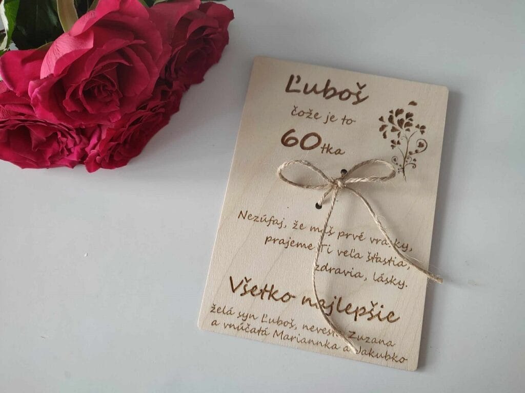 Gratulačná tabuľka k jubileu - Čože je to ...