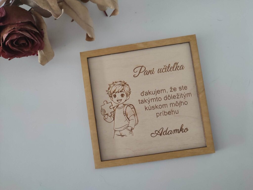 Poďakovanie pre učiteľku/učiteľa - puzzle dielik