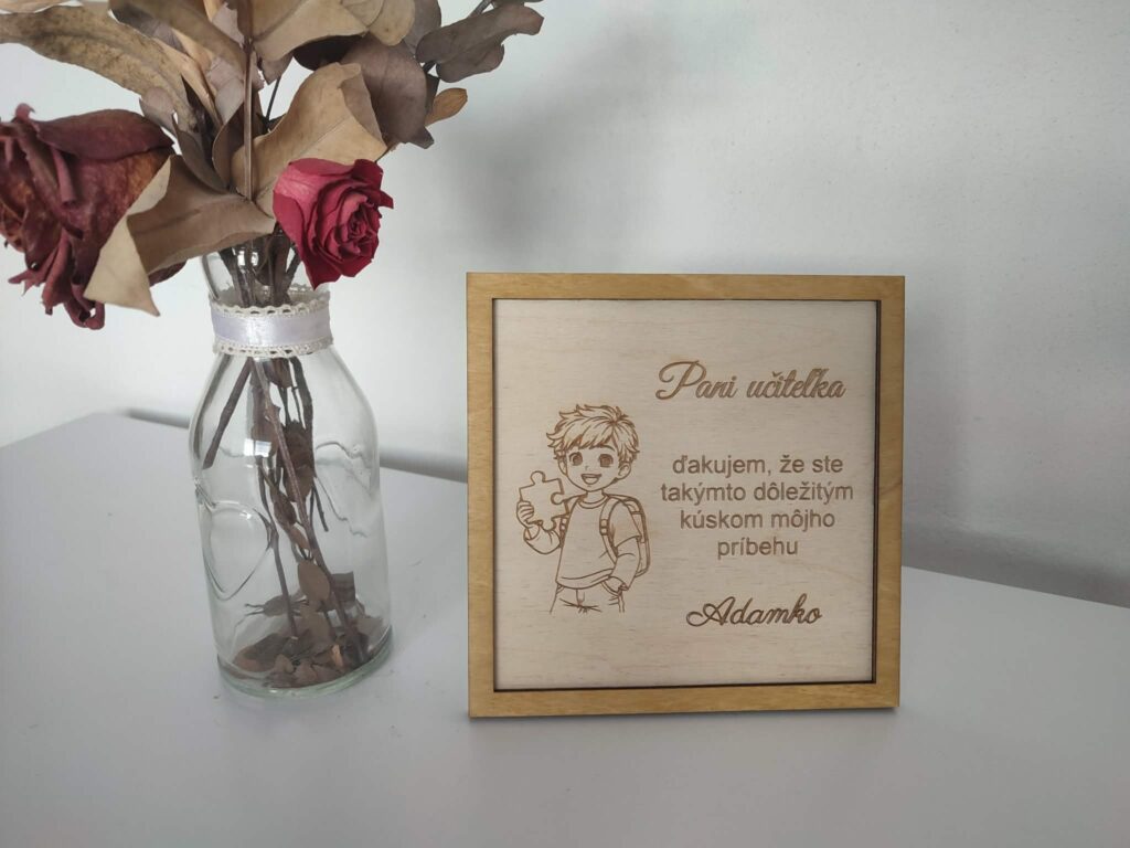 Poďakovanie pre učiteľku/učiteľa - puzzle dielik