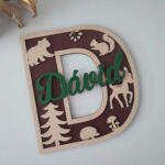 Drevené písmenko s menom