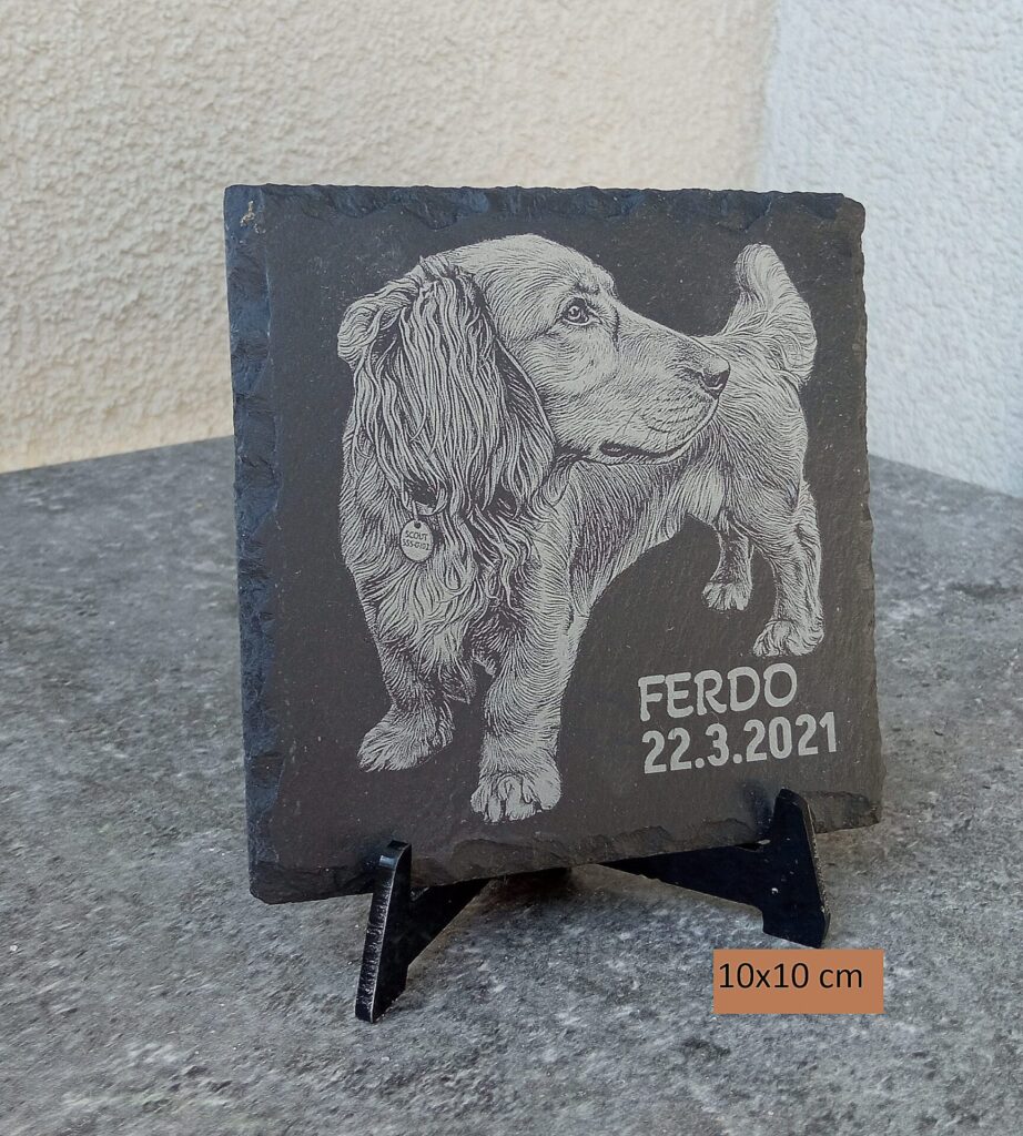 Personalizovaná gravírovaná fotografia na bridlici (rôzne veľkosti)