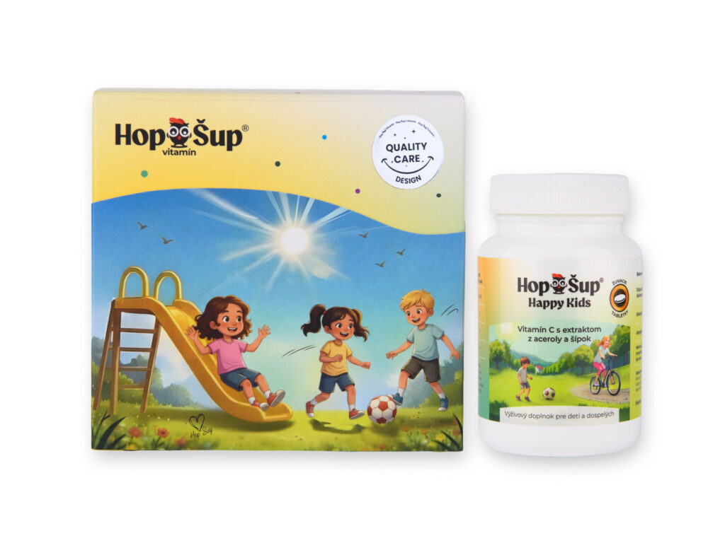 Vitamín C pre deti | žuvacie tablety | Hop Šup Vitamín