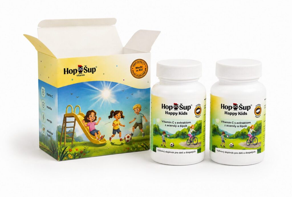 Vitamín C pre deti | žuvacie tablety | Hop Šup Vitamín