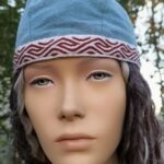 Bandana z ľanu a s vlneným lemovaním