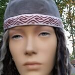 Bandana z ľanu a s vlneným lemovaním