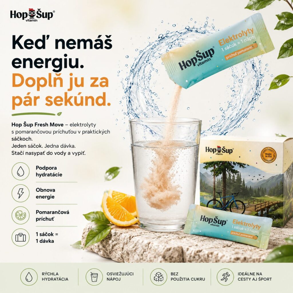 Elektrolyty | vo vrecúškach | Hop Šup Vitamín