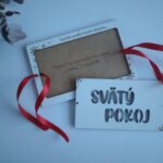 Drevená obálka na peniaze - Svätý pokoj, prírodná